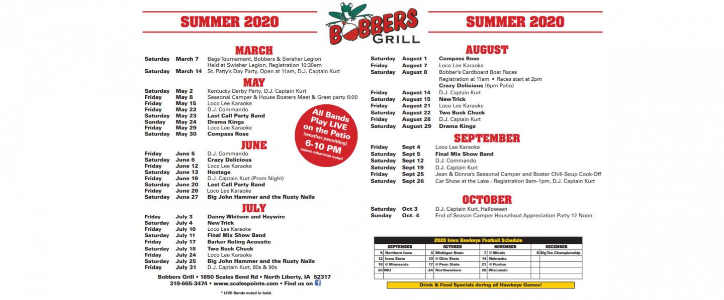 Scales Pointe Camping & Boating Bobbers Grill Scales Pointe Marina